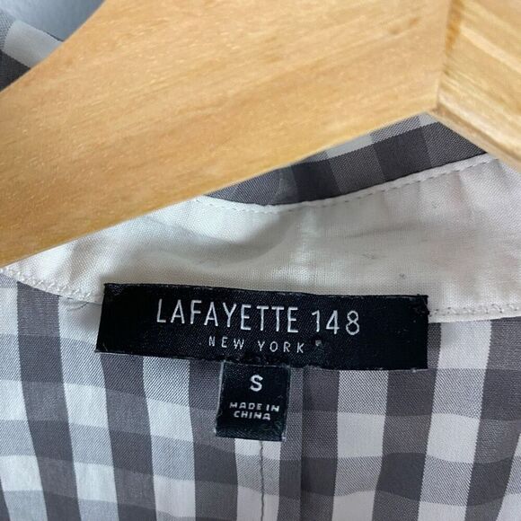 Lafayette 148 New York Mariel Gingham Tunic - Picture 5 of 9